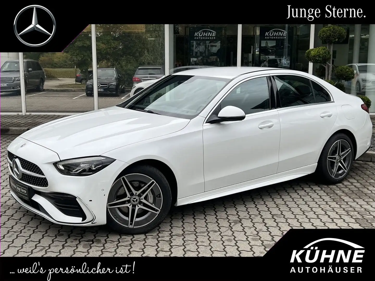 Mercedes-Benz C 400 e 4M+AMG Line+LED High+Spurhalteassistent Blanc - 1
