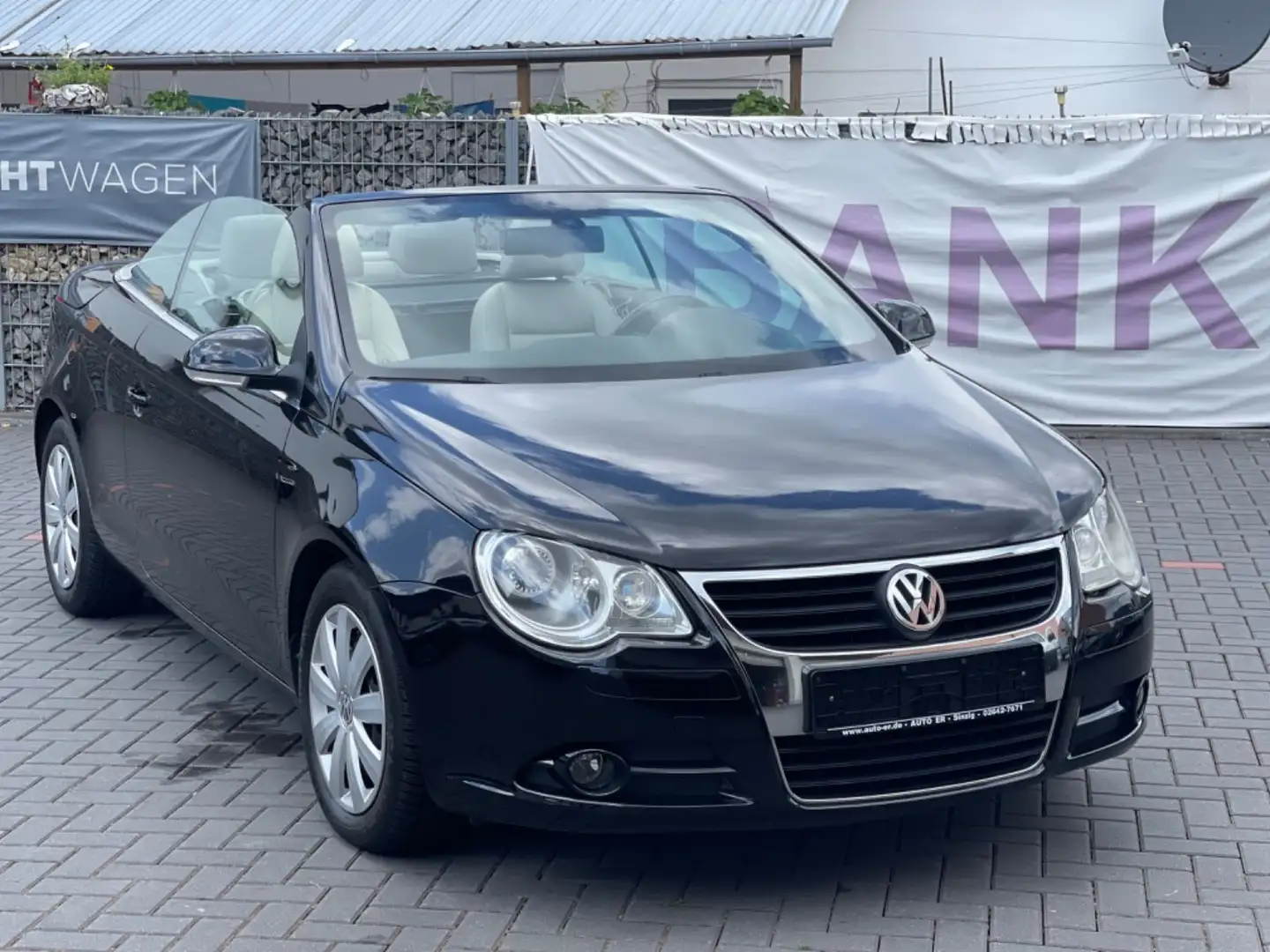 Volkswagen Eos 2.0 FSI*Leder*Klimaaut.*KETTE NEU* Schwarz - 1