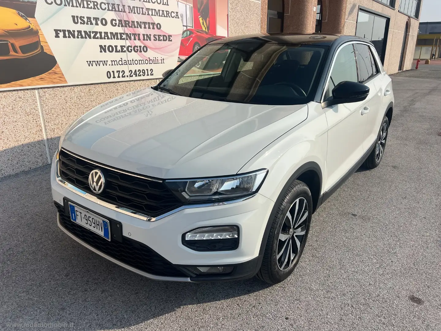 Volkswagen T-Roc 1.0 TSI 115CV Style BMT VIRTUAL PDC 17 Blanc - 1
