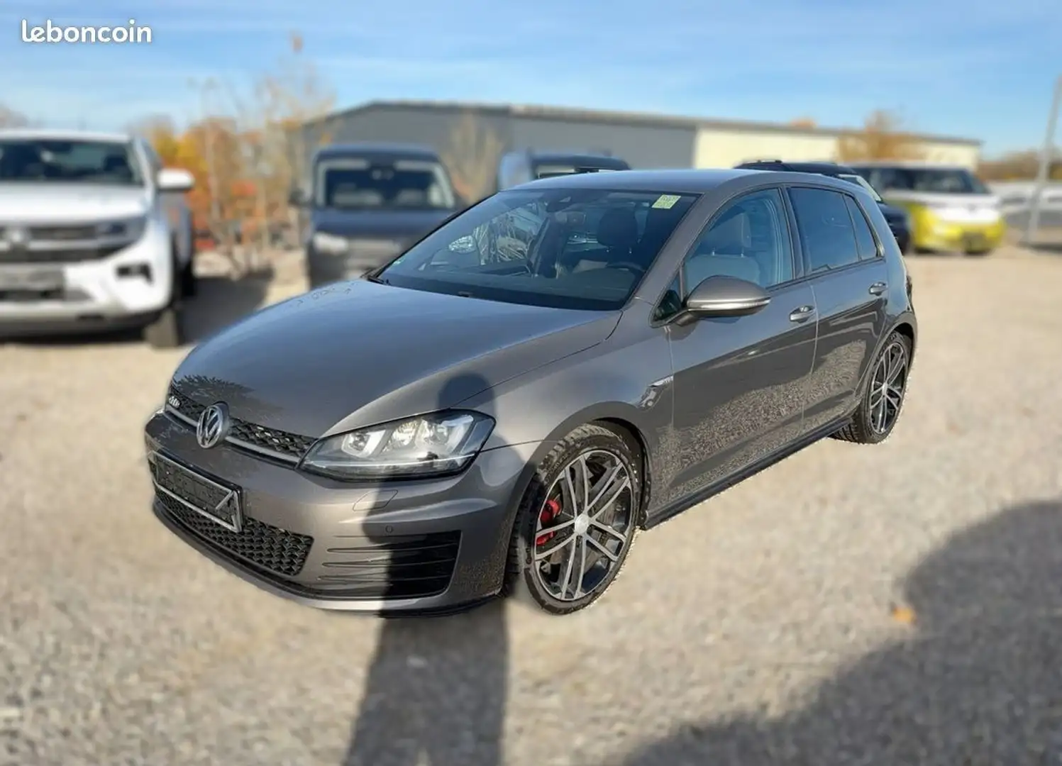 Volkswagen Polo Vw GOLF 7 2.L TDI GTD DSG 5 PORTES Gris - 1