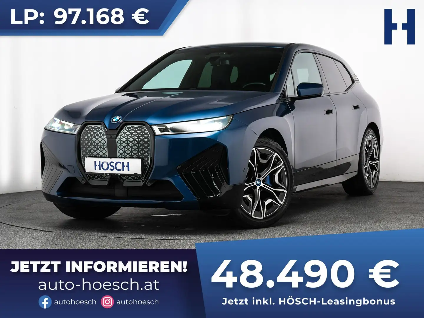 BMW iX xDrive40 SPORT LASER 22er ASSISTANT H&K -50% Blau - 1