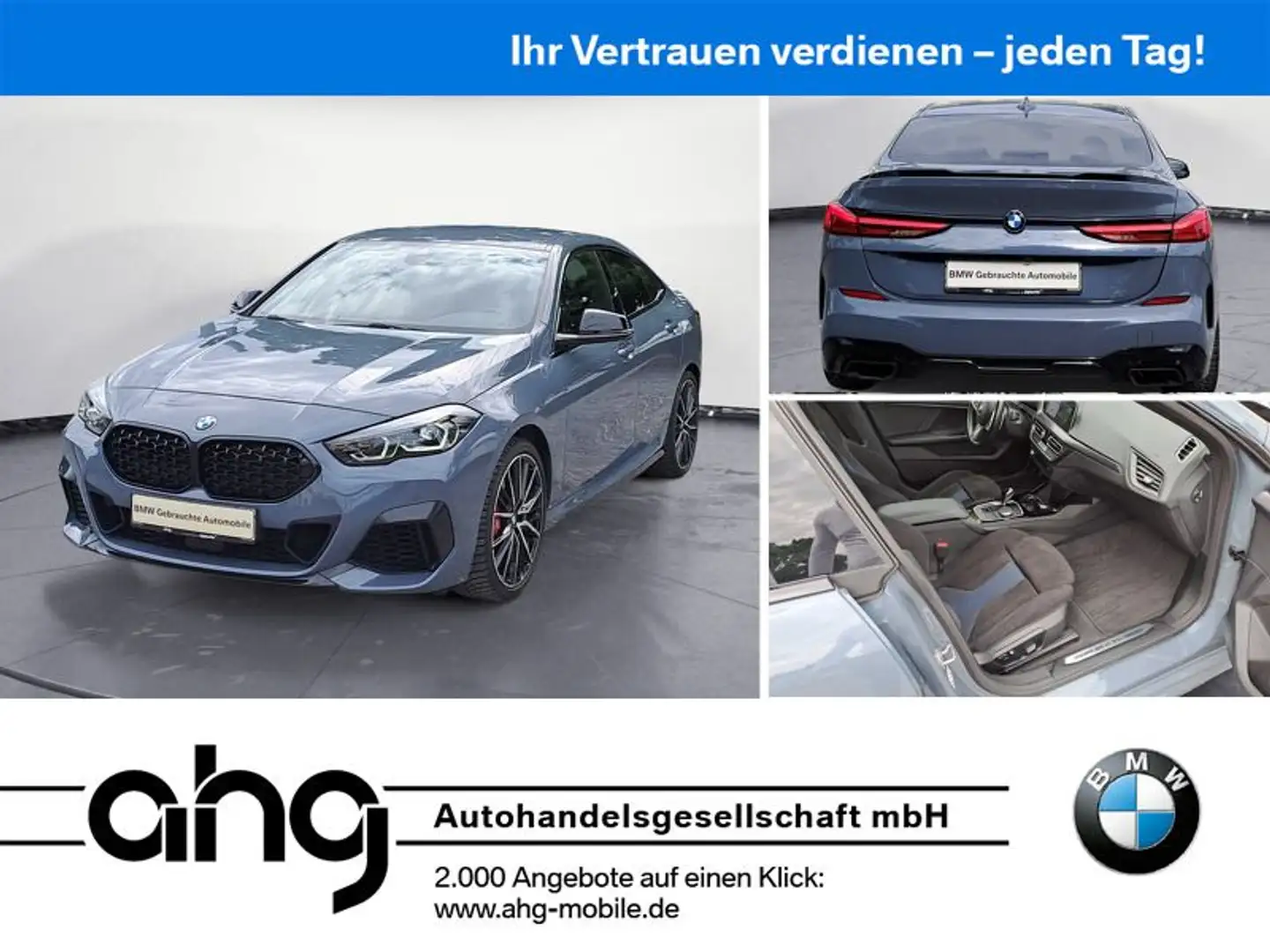 BMW 235 xDrive Gran Coupe Navi Klima PDC Kamera Hi Grijs - 1