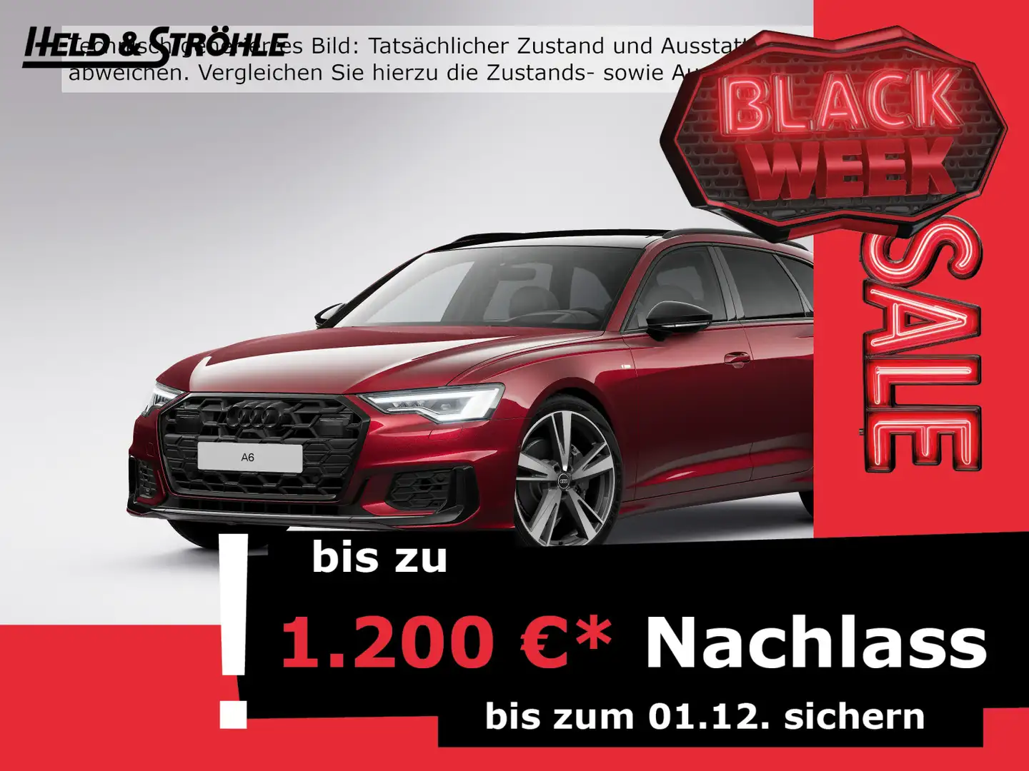 Audi A6 S-Line Black 45 TFSI 21 AHK PANO STHZ Rot - 1