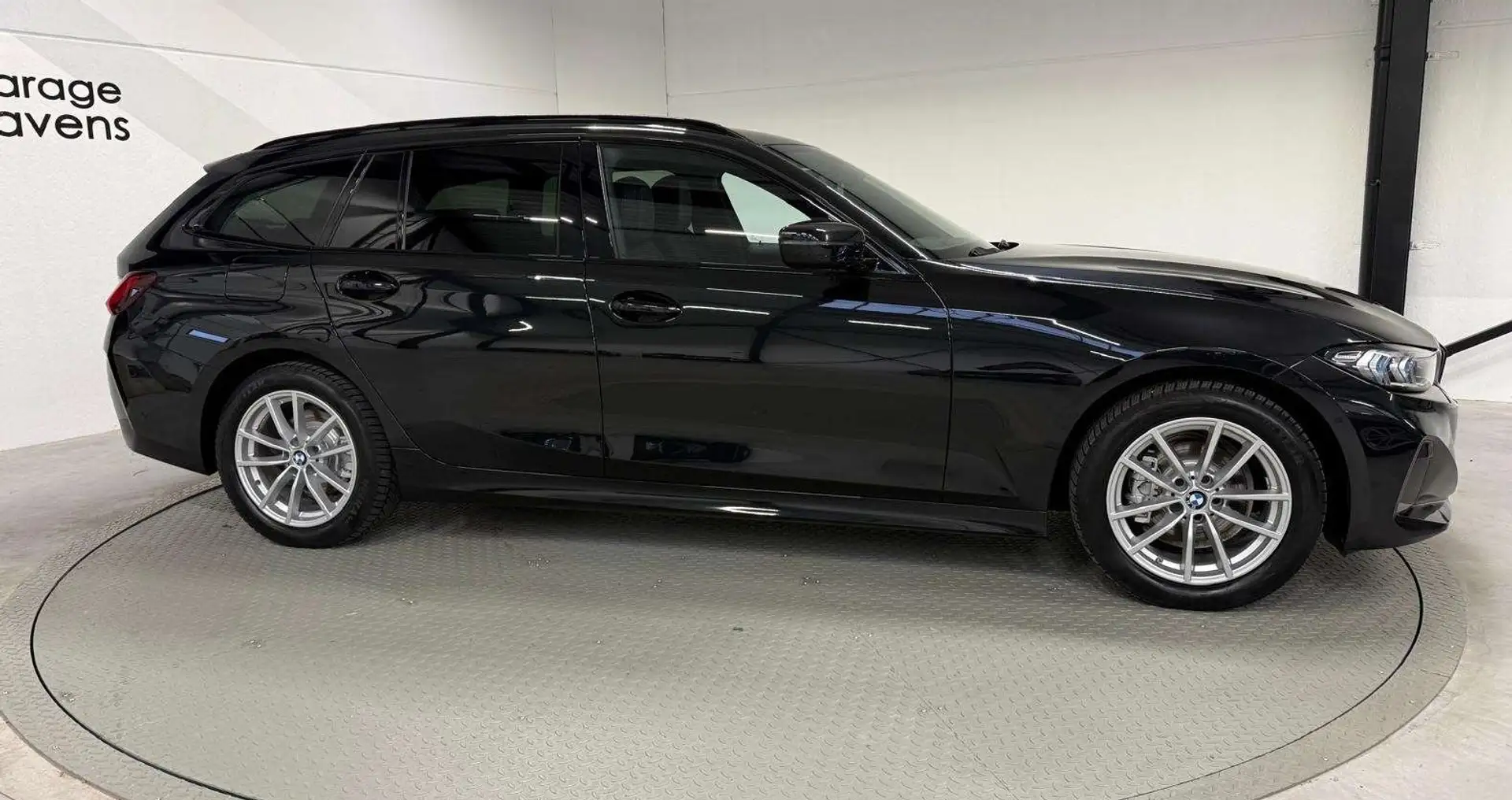 BMW 318 318d Touring Aut. head up leder Noir - 2