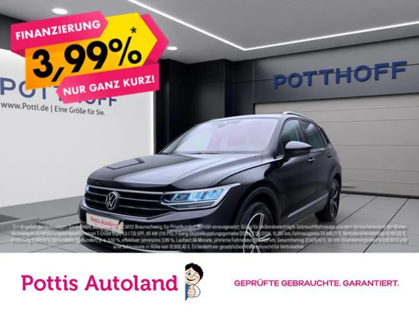 Volkswagen Tiguan 1.5 TSI DSG ACTIVE NAVI KAMERA PDC SITZHZ Schwarz - 1