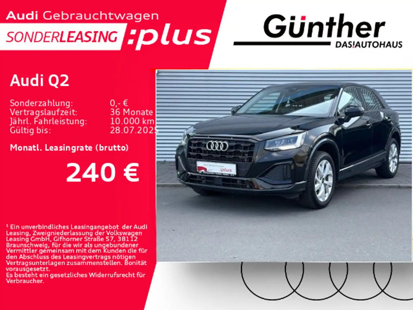 Audi Q2 35 TDI ADVANCED+KAMERA+SPORTSITZE+LEDER+ACC+ Schwarz - 1