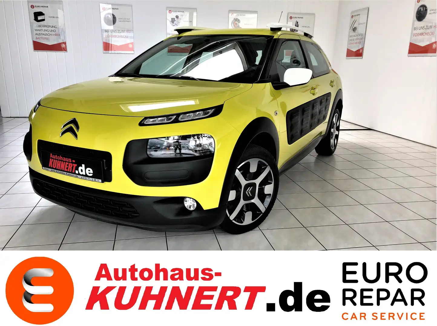 Citroen C4 Cactus 82 Feel Edition Kamera Bluetooth Allwetterreifen Gelb - 1