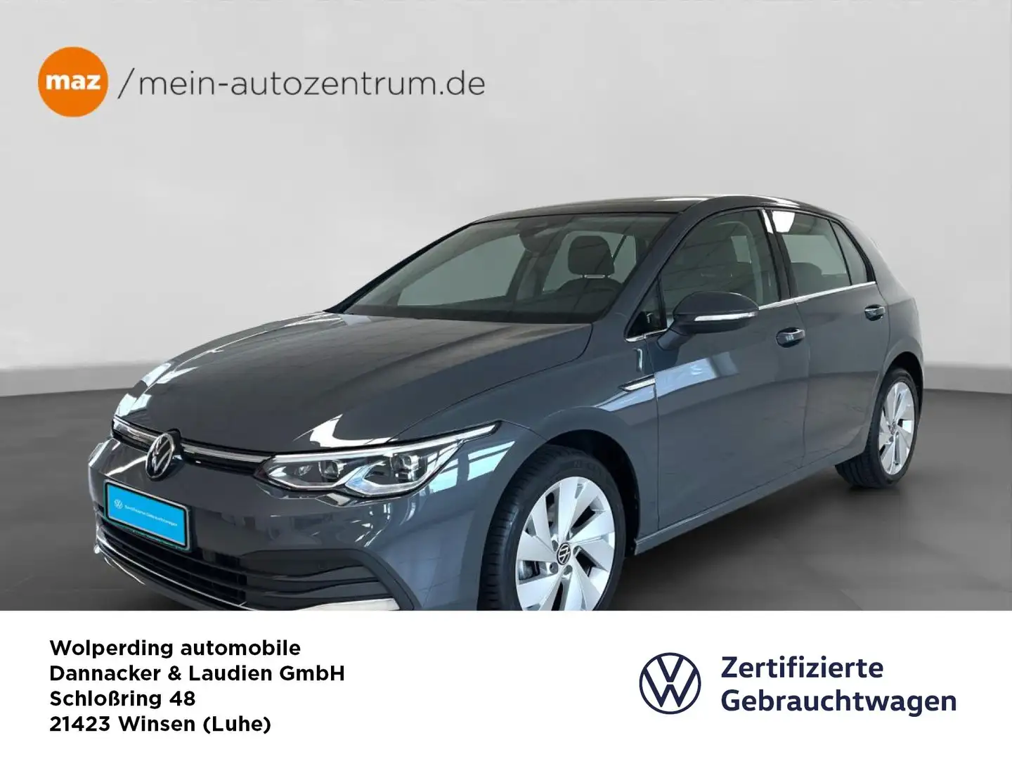 Volkswagen Golf VIII 1.5 TSI Style Bluetooth Navi LED Klima Grau - 1