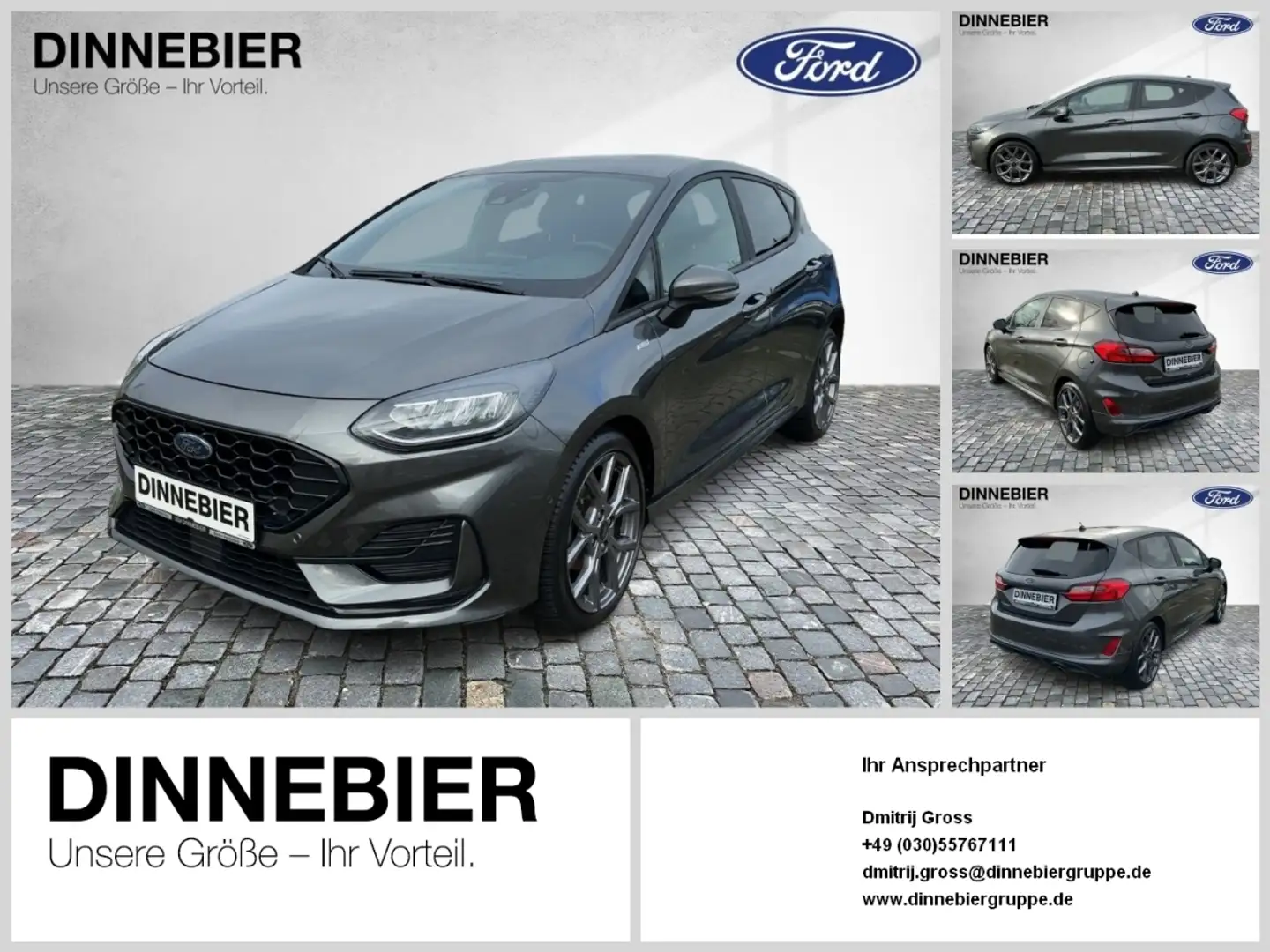 Ford Fiesta ST-Line LED+Kamera+Winterpaket+Klima Grau - 1