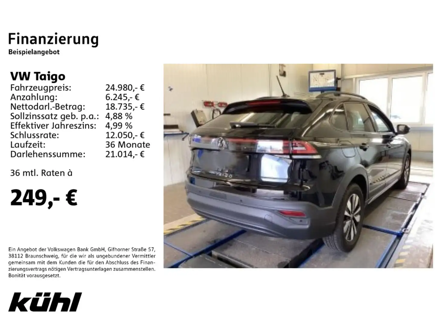 Volkswagen Taigo 1.0 TSI Move LED ACC Kamera App AHK Schwarz - 2
