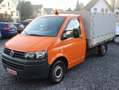 Volkswagen T5 Transporter Pritsche Tieflader Plane*1-Hand*AHK* Orange - thumbnail 1