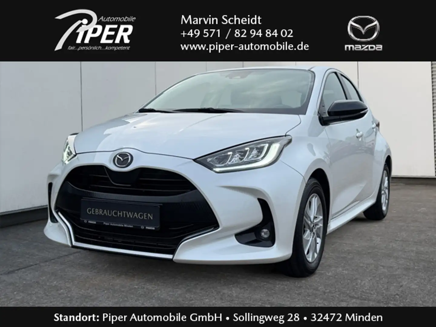 Mazda 2 Hybrid 1.5L VVT-i 116 PS AT FWD CVT AL-AGILE COMFO Blanc - 1