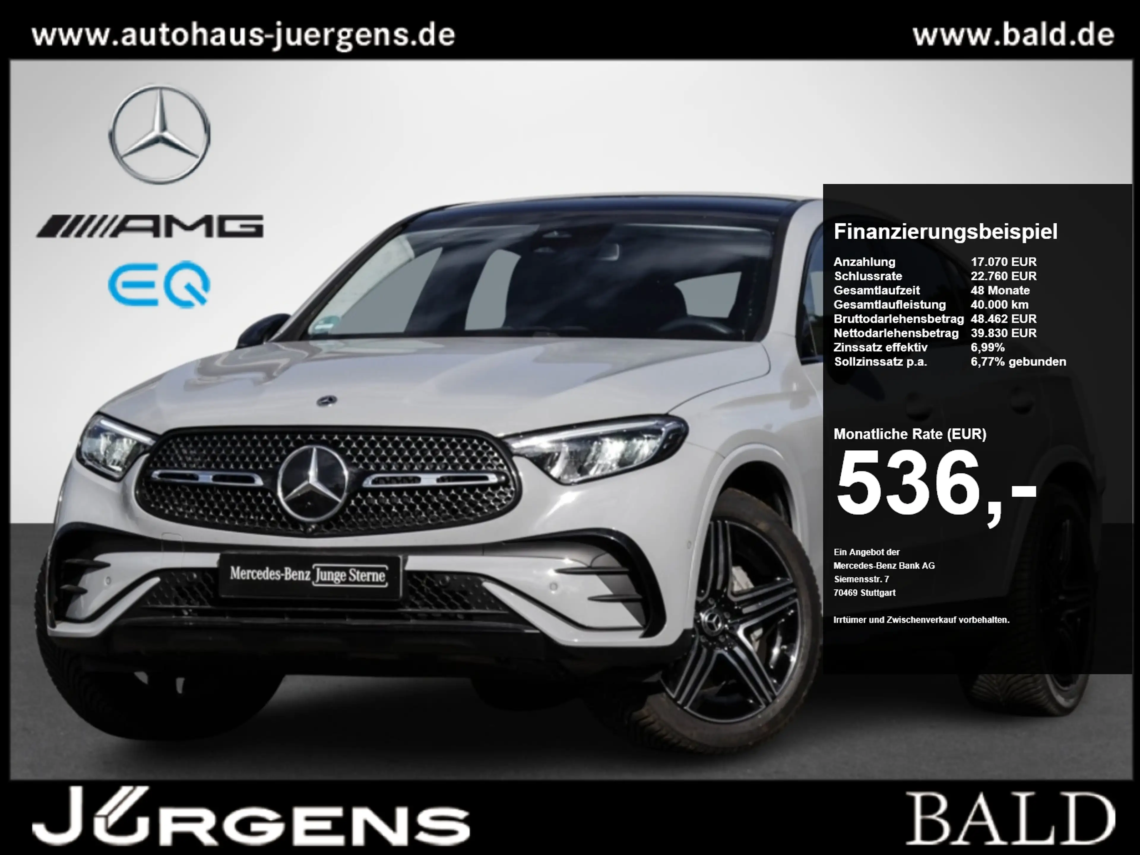 Mercedes-Benz GLC 200 4M Cp AMG-Sport/Pano/AHK/360/Night/Memo