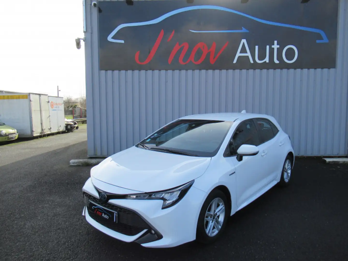 Toyota Corolla 122H DYNAMIC BUSINESS MY20 + SUPPORT LOMBAIRE 5CV Blanc - 1