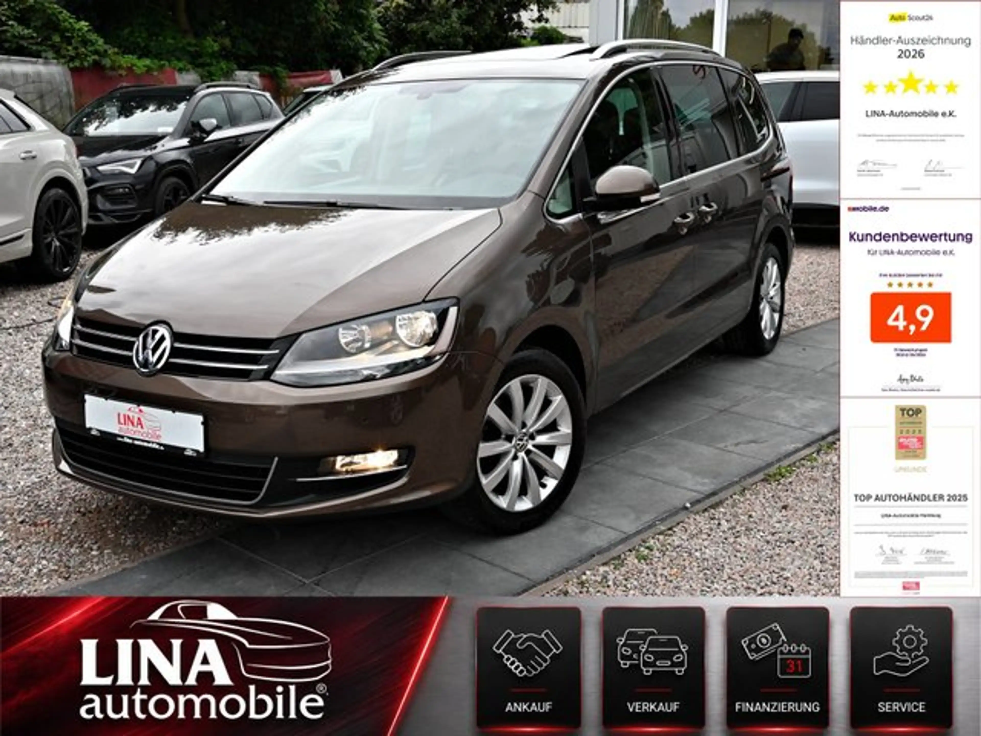 Volkswagen Sharan 2.0 TSI Highline 6SITZ*PANO*Navi*AHK*