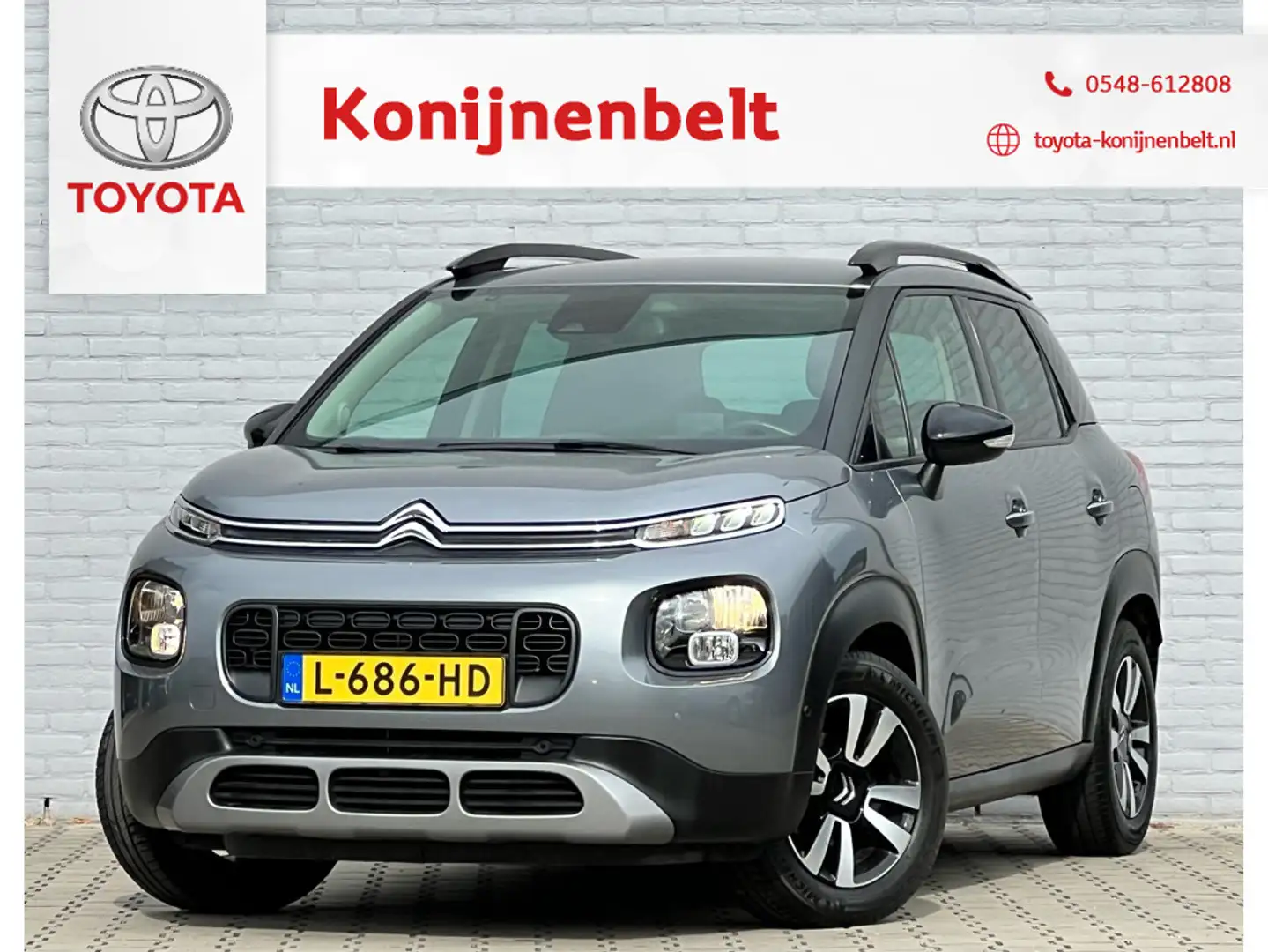 Citroen C3 Aircross 1.2 PureTech Feel Navi | Trekhaak | PDC v+a | Clim Grijs - 1