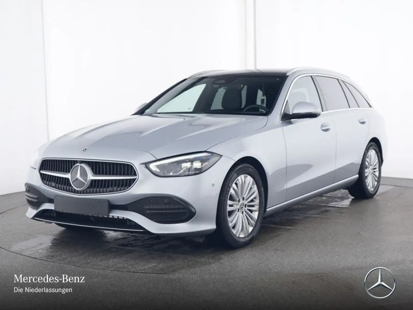 Mercedes-Benz C 200 T AVANTG+PANO+360+AHK+LED+TOTW+KEYLESS+9G Argent - 2