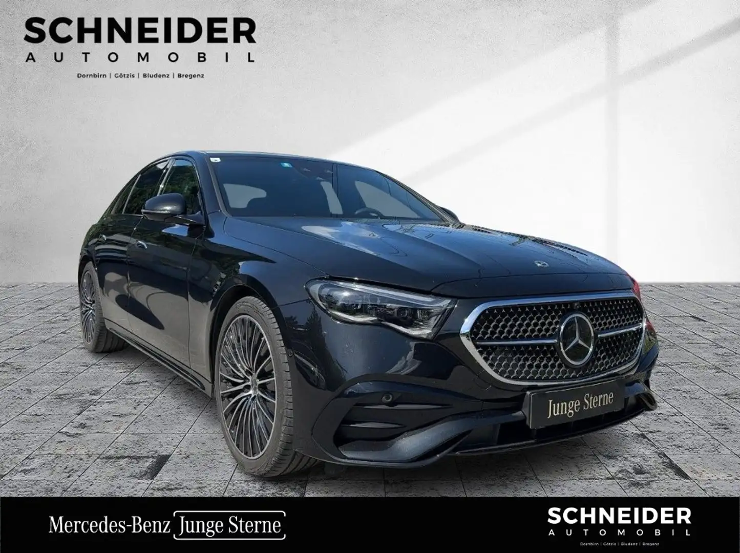 Mercedes-Benz E 220 d 4MATIC Limousine W-Paket Sport S-Sitz Schwarz - 1