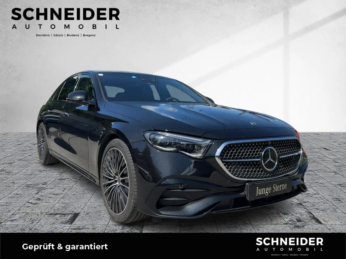 Mercedes-Benz E 220 d 4MATIC Limousine W-Paket Sport S-Sitz Schwarz - 1