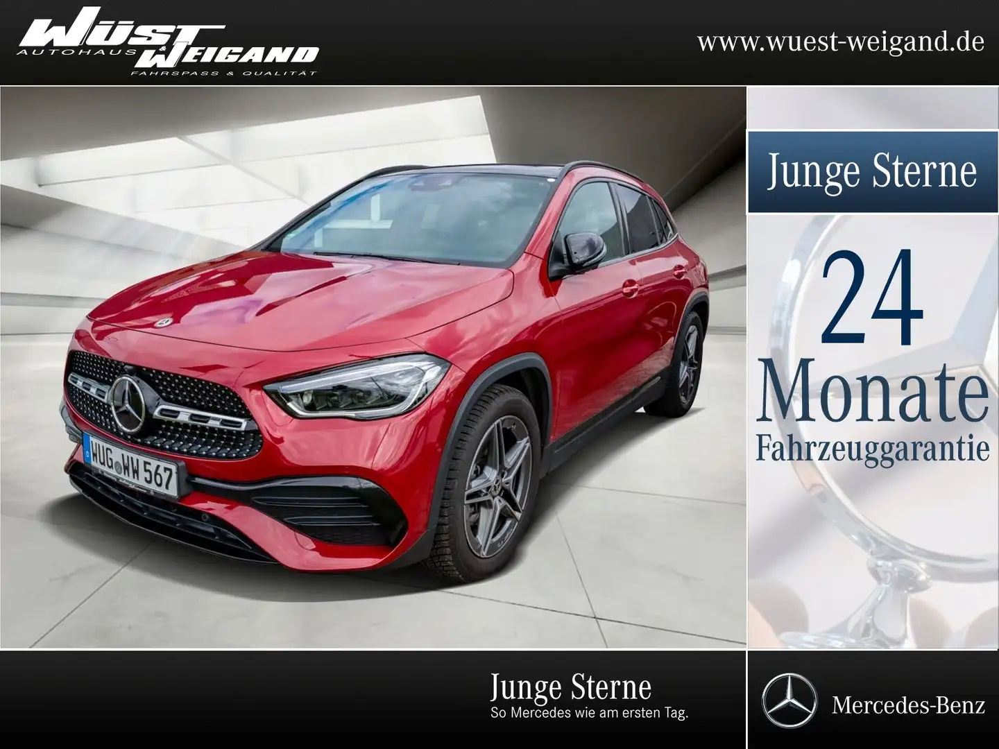 Mercedes-Benz GLA 250 AMG-Line+20"+Multibeam+Pano.-Dach+Memory Rouge - 1