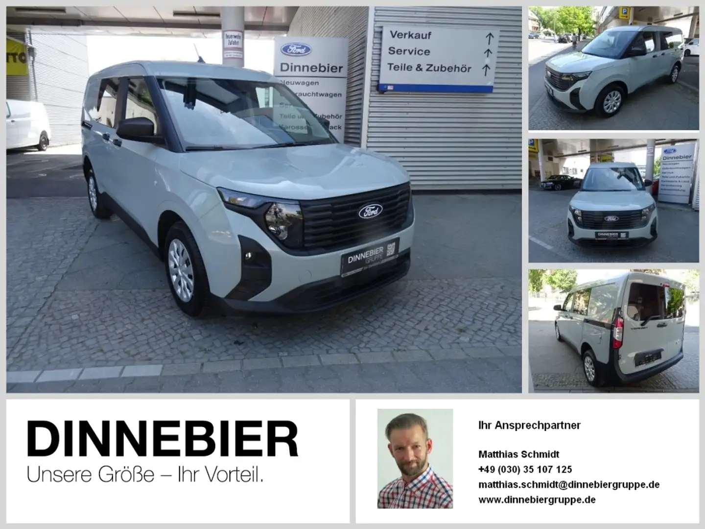Ford Transit Courier Kasten DoKa LKW Trend 92 kW Grigio - 1