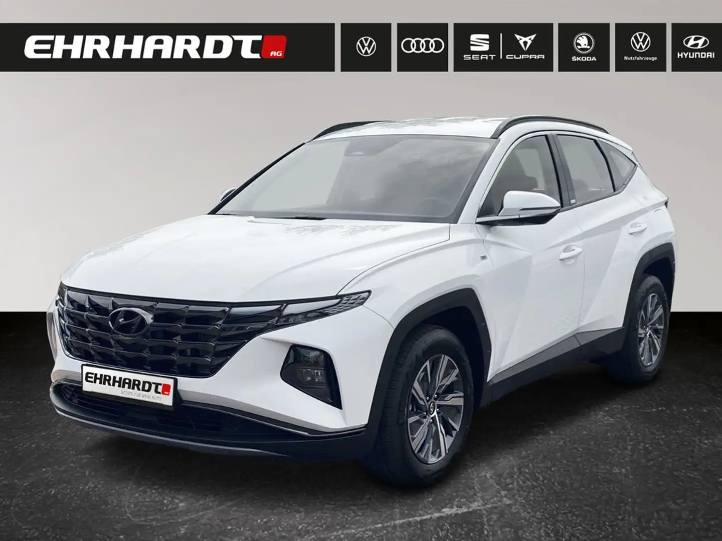 Hyundai TUCSON 1.6 T-GDI 48V iMT Select LED*SHZ*TEMPO*CARPLAY/... Blanc - 1