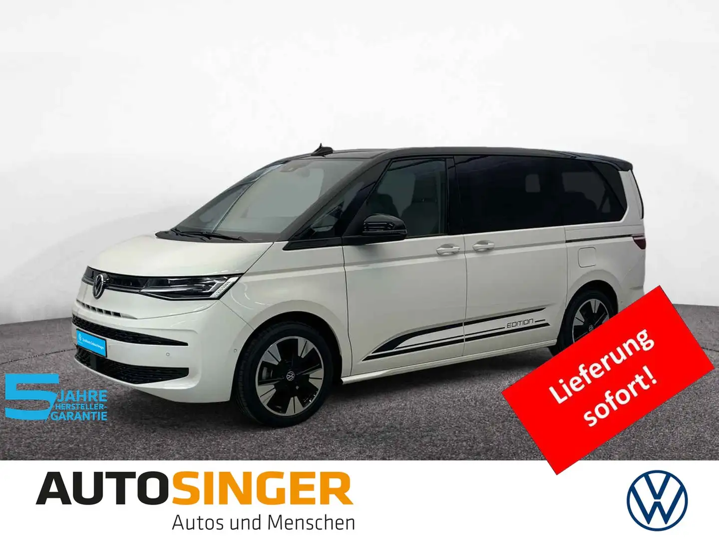 Volkswagen T7 Multivan EDITION TSI LANG LÜ *ELEK.TÜR*STDHZ* Weiß - 1