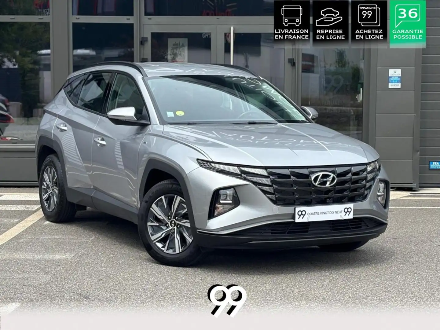 Hyundai TUCSON 1.6 CRDi Hybrid 48V - 136 - BV DCT-7 S&S 2020 Business TVA apparente Grijs - 1