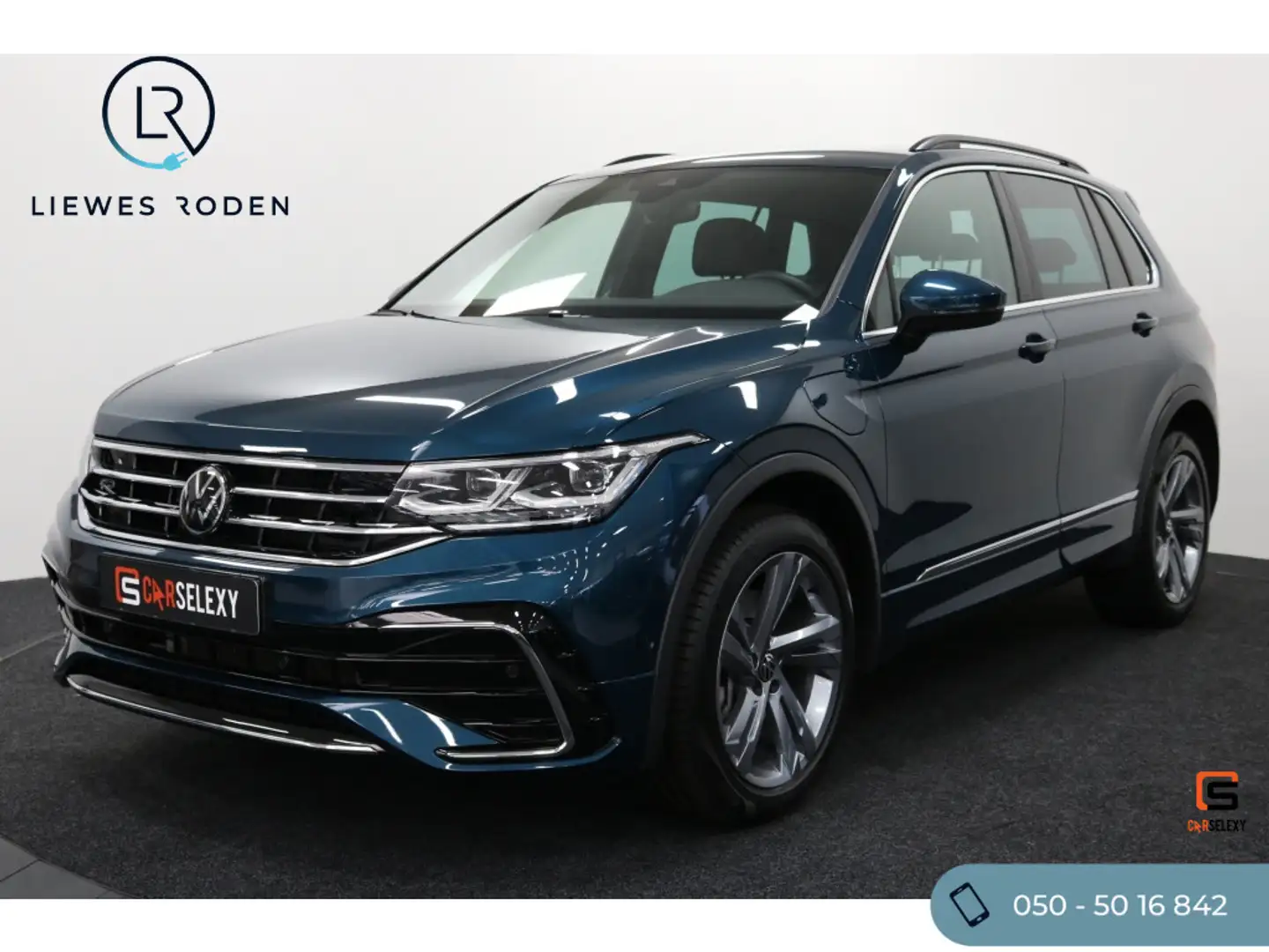 Volkswagen Tiguan 1.4 TSI eHybrid R-Line Bns (Automaat) Blauw - 1