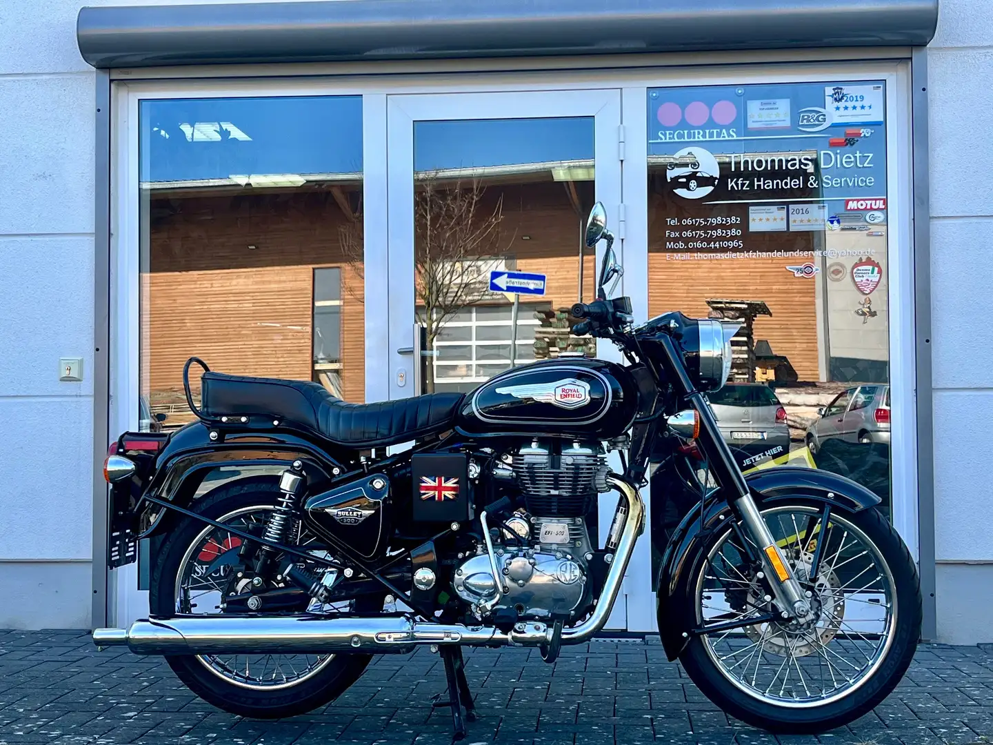 Royal Enfield Bullet 500 Comfort Sitzbank + original Einzelsitz Schwarz - 1
