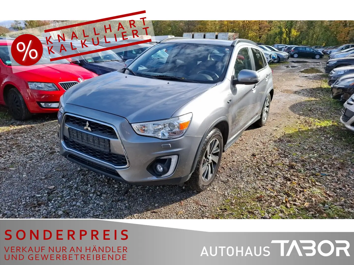Mitsubishi ASX 2.2 DI-D AWD Aut. DiamantEd AHK Keyl Nav Gris - 1