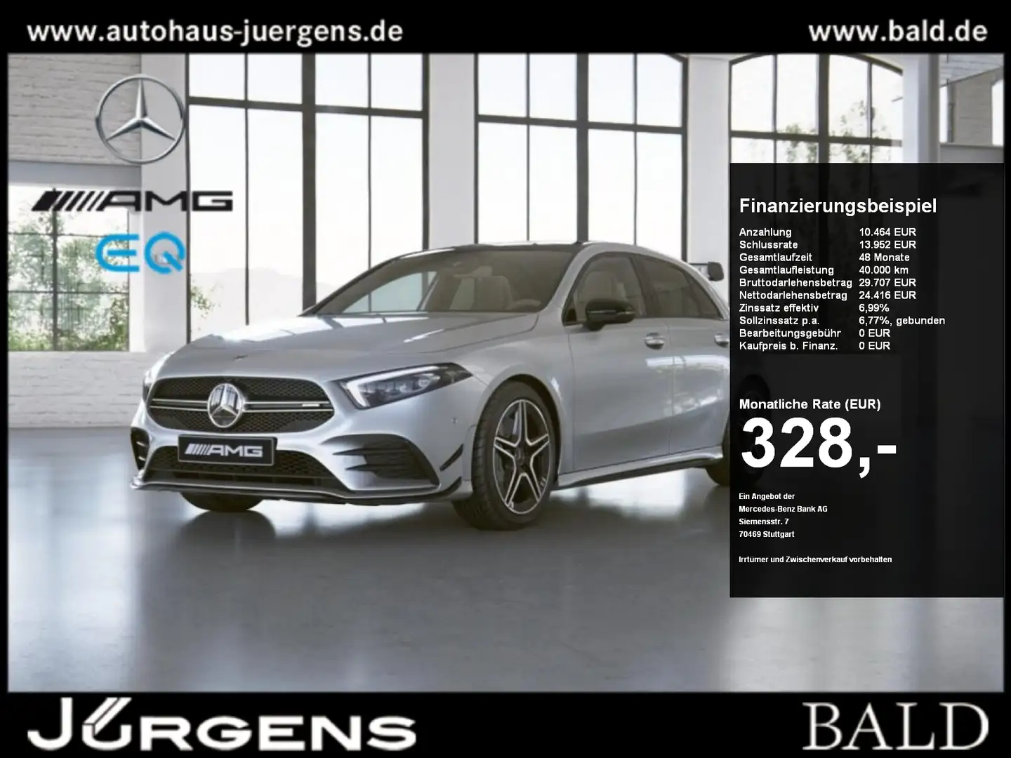 Mercedes-Benz A 35 AMG AMG A 35 4MATIC  Kompaktlimousine +MBUX+Wide+Cam Blanc - 1