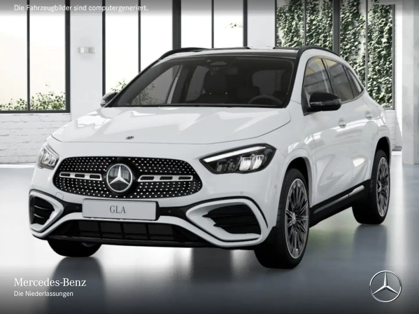 Mercedes-Benz GLA 250 e AMG+NIGHT+PANO+360°+AHK+LED+BURMESTER Weiß - 2