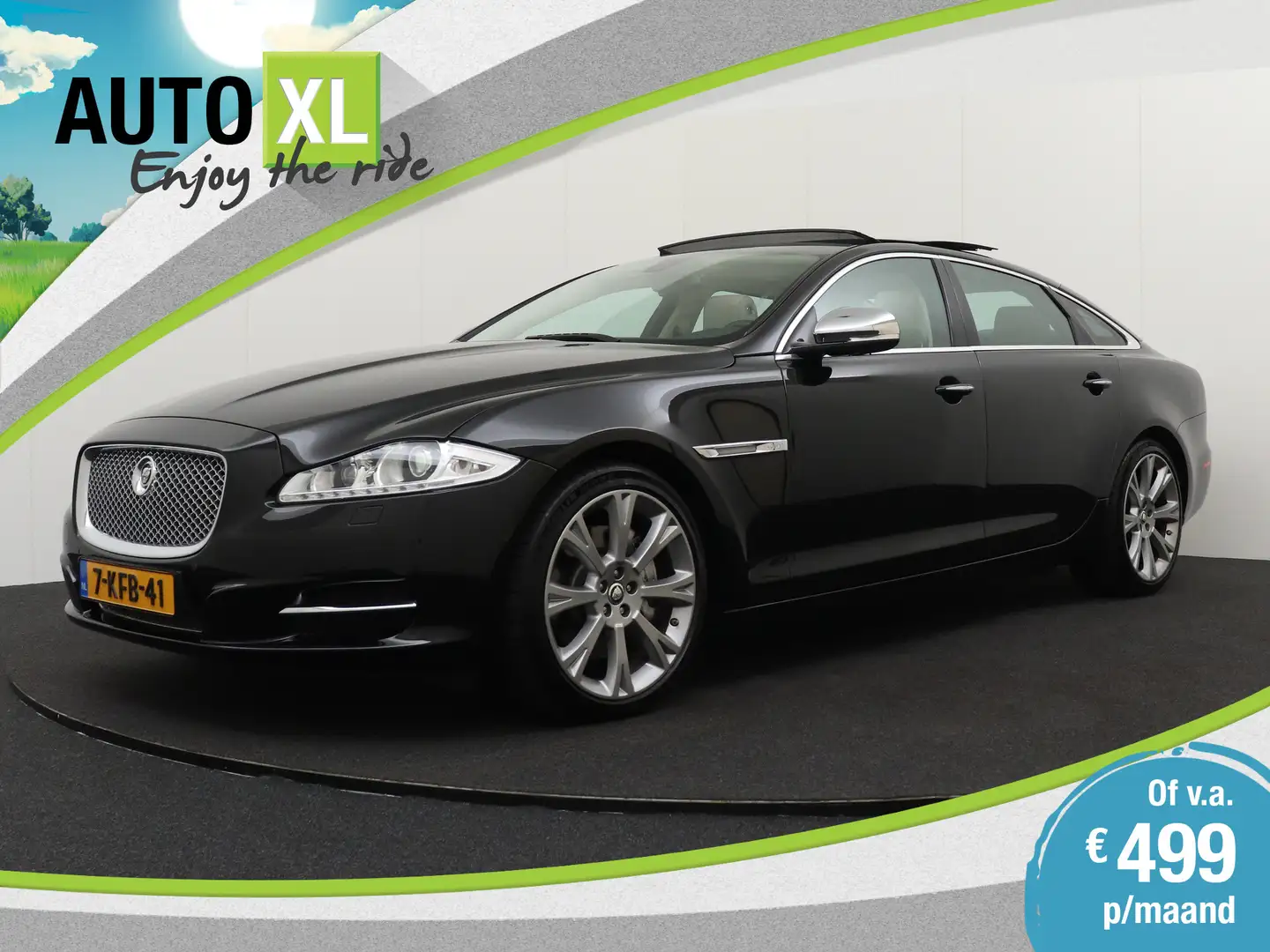 Jaguar XJ 3.0 340 PK V6 SC AWD Portfolio Long-Wheelbase Pano Zwart - 1