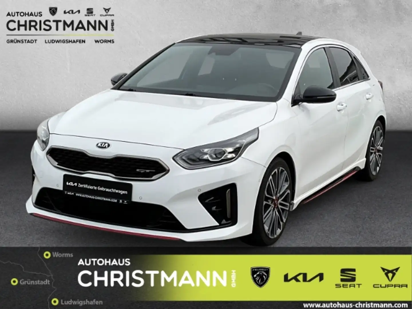 Kia Ceed / cee'd GT 1.6T-GDI EU6d-T NAVIGATIONSSYSTEM Weiß - 1