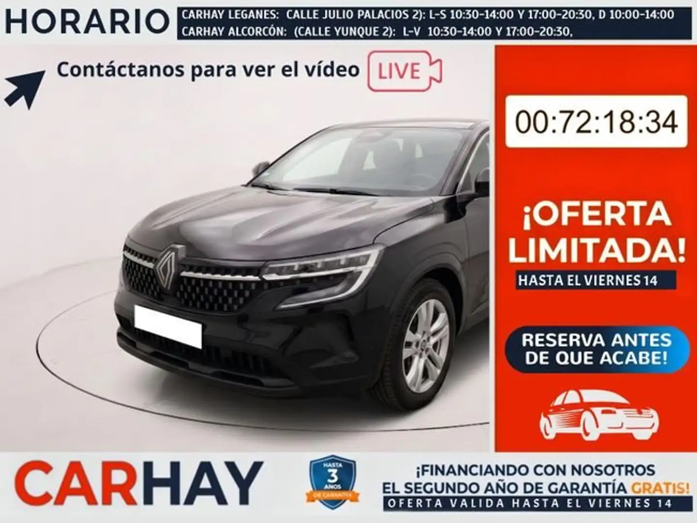Renault Austral 1.2 TCe mild hybrid advanced 130 CV Negro - 1