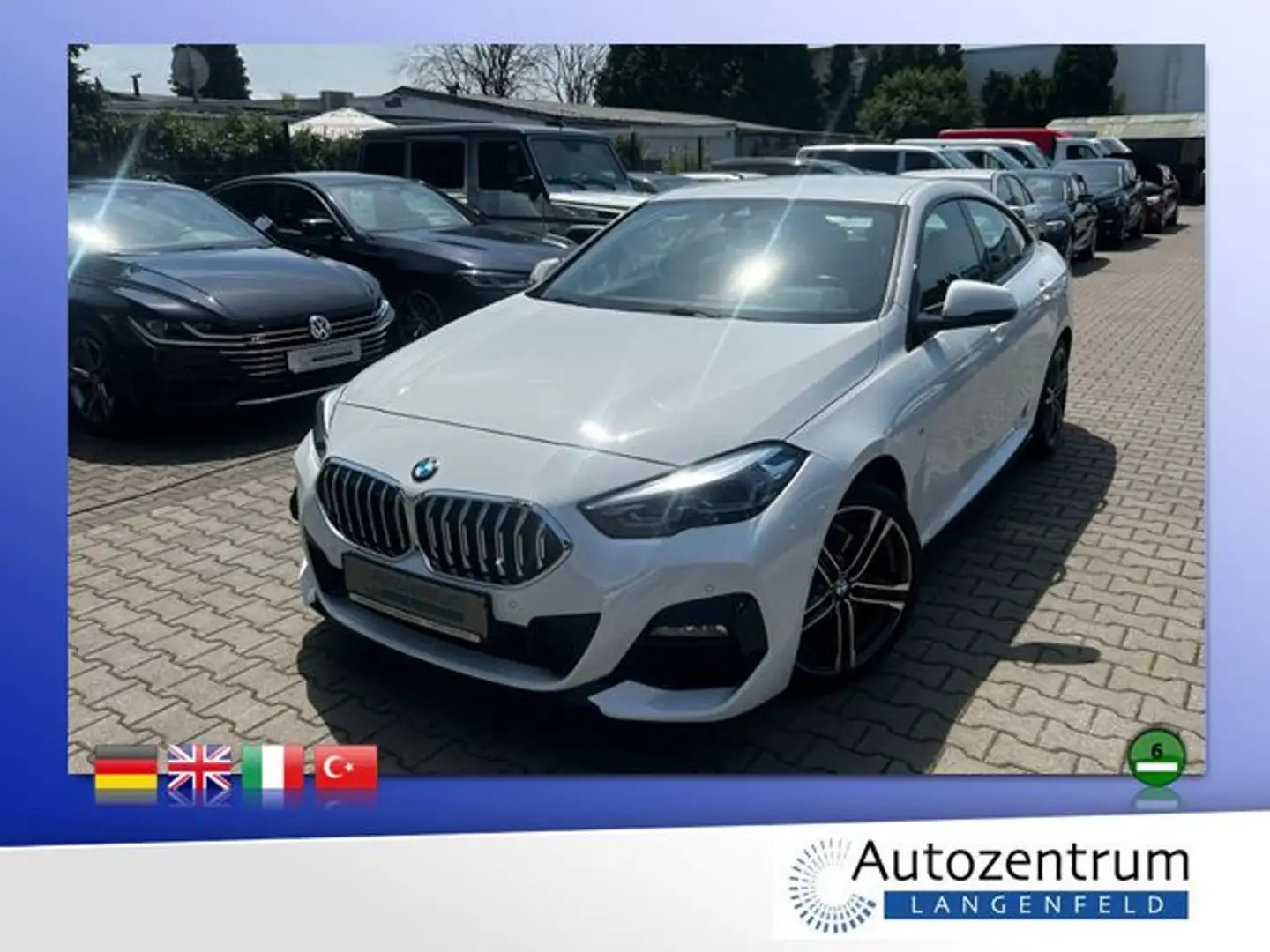 BMW 218 Gran Coupe Aut. M-Sport *SH*AHK*LED*NAVI* Wit - 1