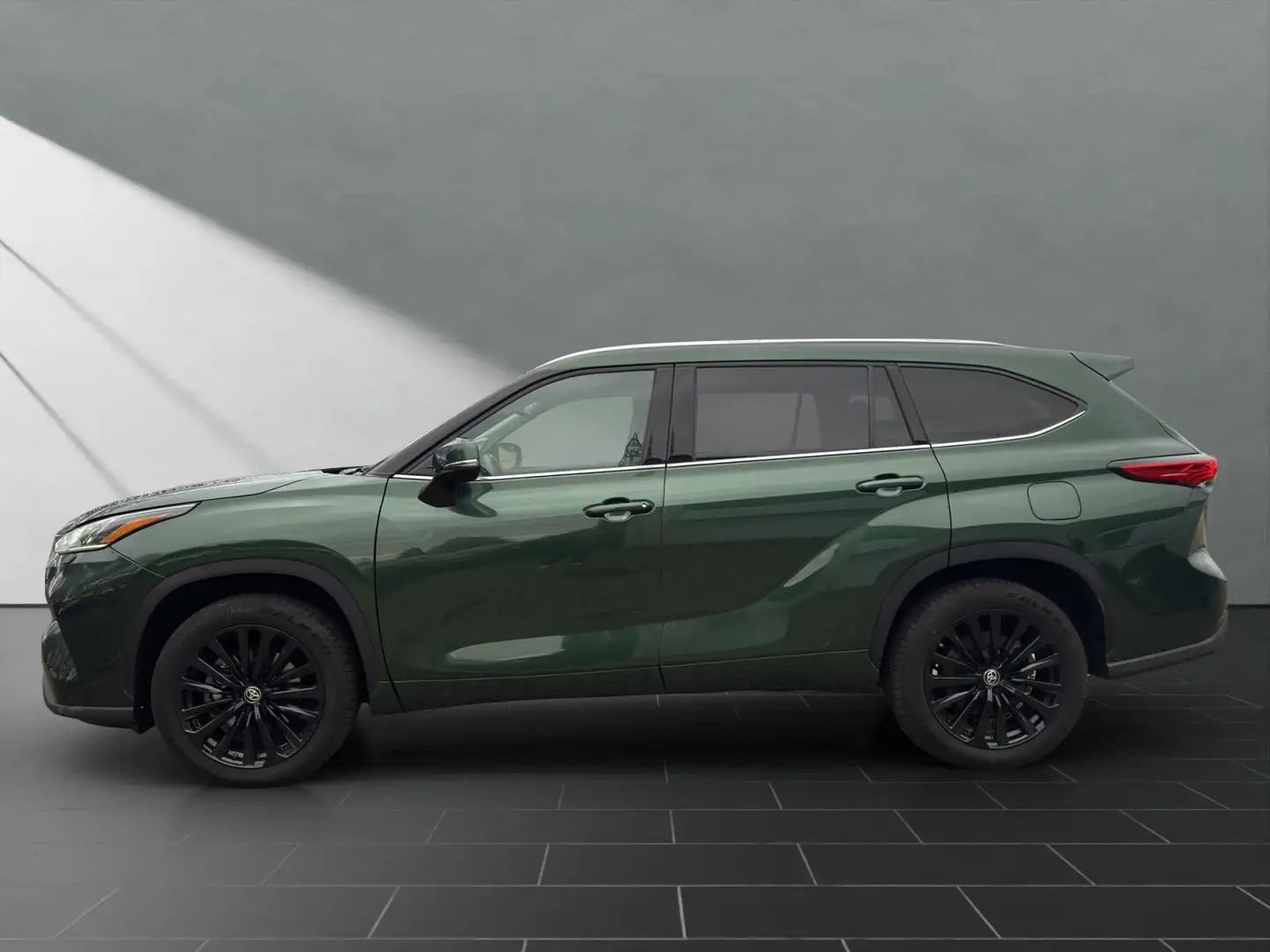 Toyota Highlander Hybrid Luxury 7 SITZER+LEDER+HuD+JBL Зелений - 2