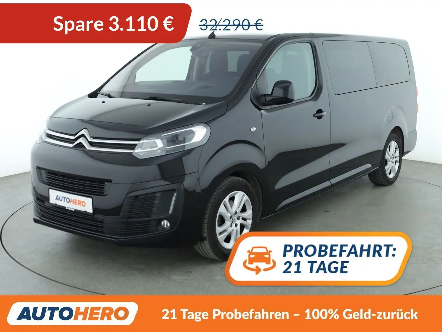Citroen Jumpy 2.0 Blue-HDi Business XL Aut.*NAVI*XENON*CAM*SHZ* Schwarz - 1