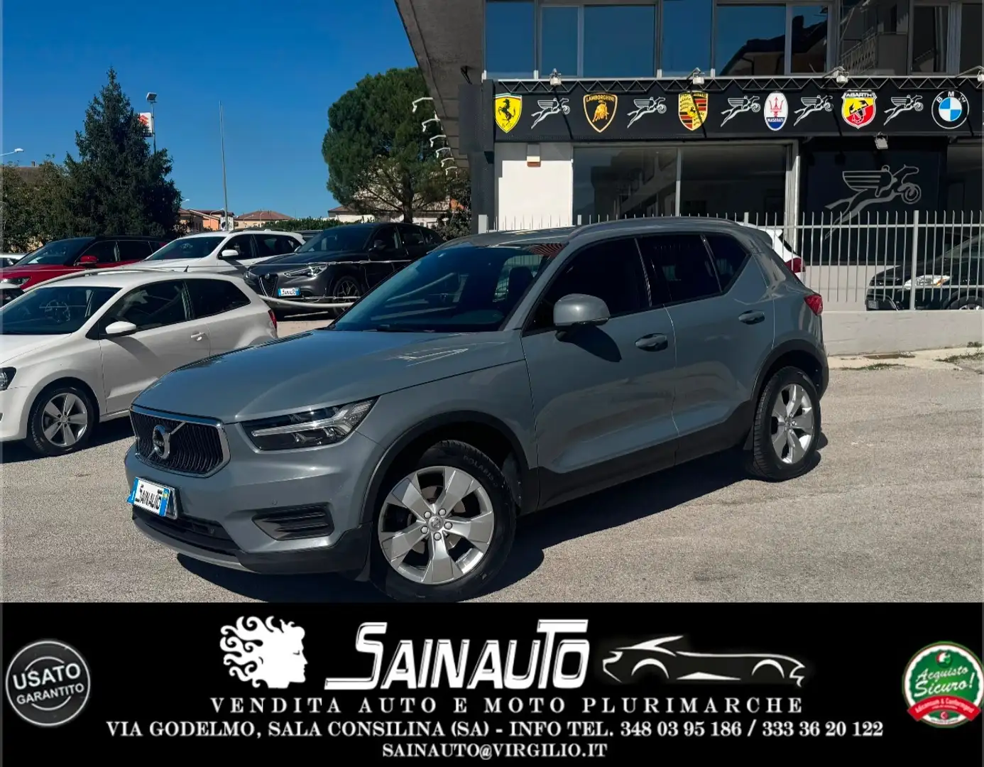 Volvo XC40 XC40 2.0 d3 R-design awd Geartronic GARANZIA Grijs - 1