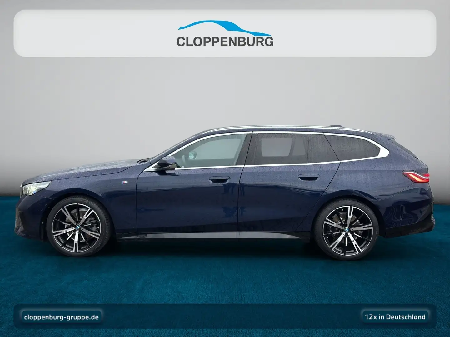 BMW 520 d Touring M Sportpaket Head-Up+AHK+Navi+Pano Bleu - 2
