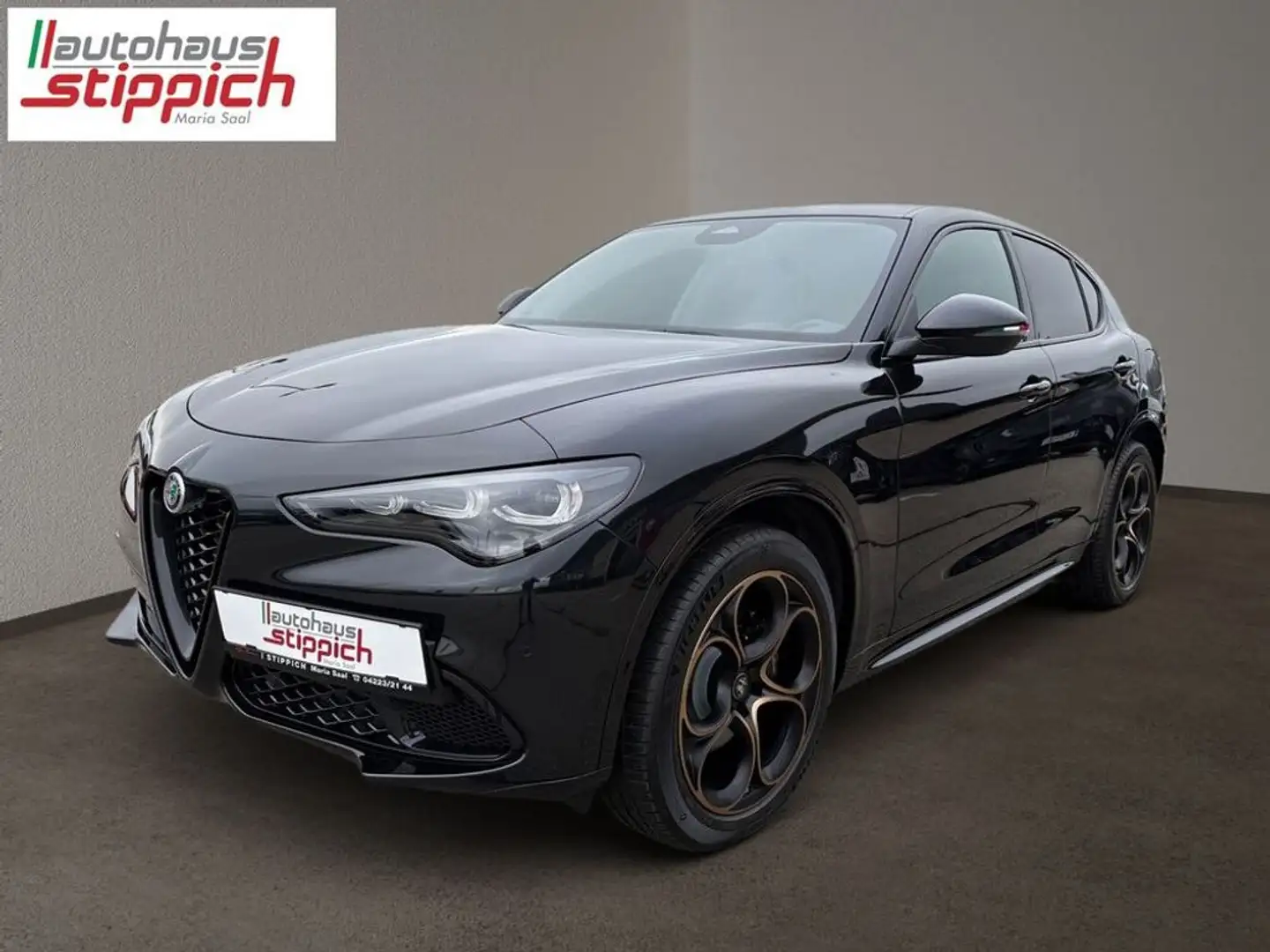 Alfa Romeo Stelvio 2.2 210PS AT8 Q4 INTENSA Schwarz - 2