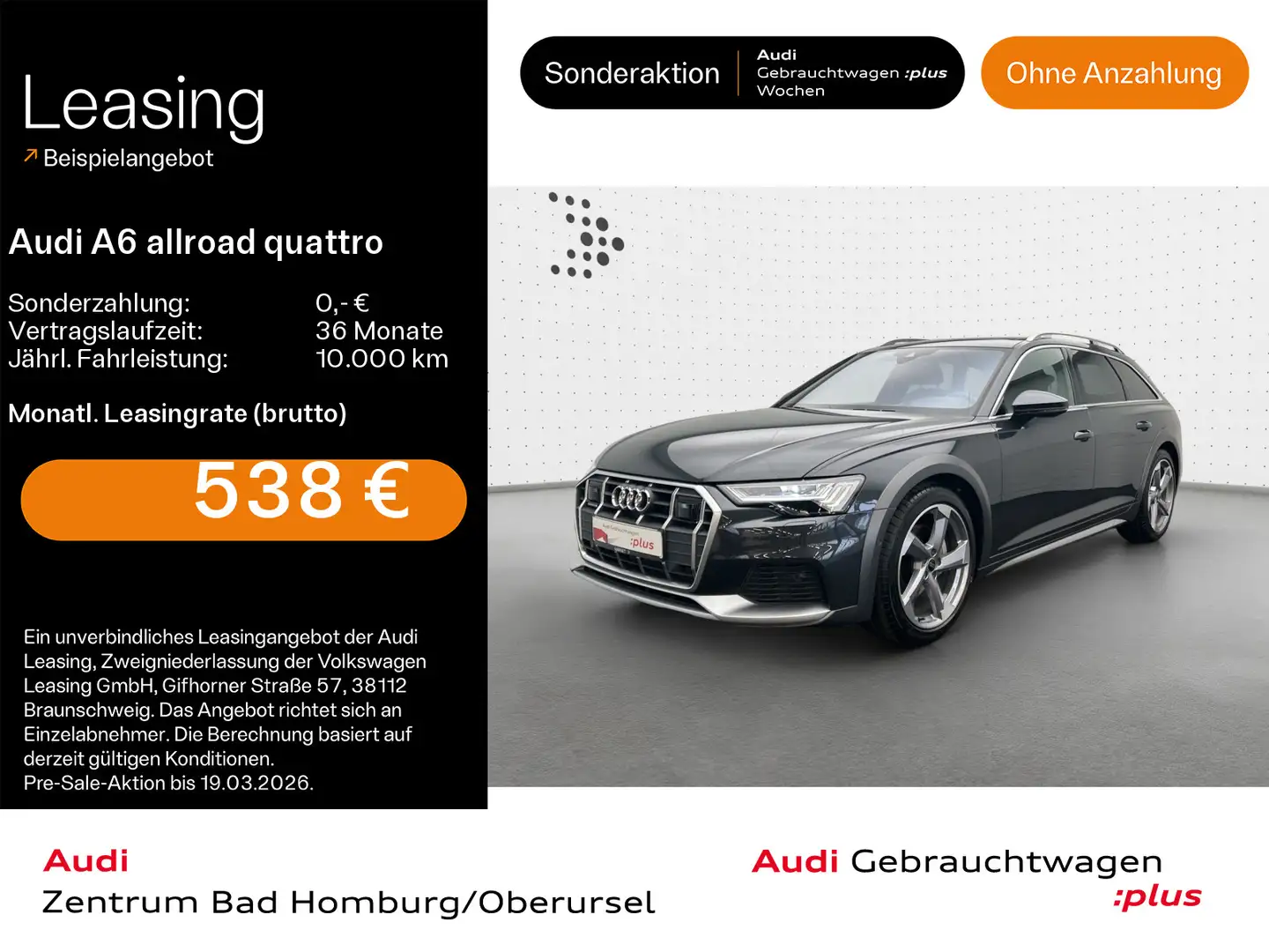 Audi A6 allroad A6 allroad 40 TDI quattro*Navi*Matrix*Alu*AHK*HU Gris - 1