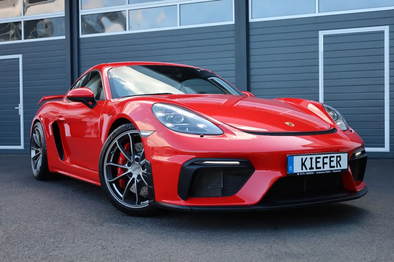 Porsche Cayman 718 Cayman GT4 Coupé/Alcantara/Kamera/R20 Червоний - 1