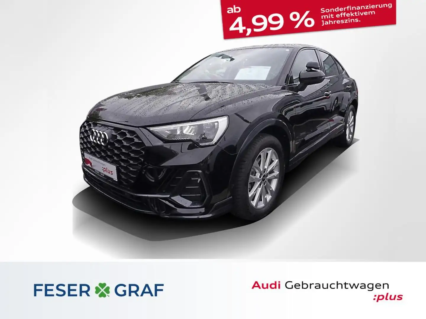 Audi Q3 Sportback 35 TDI S tronic AHK RFK PDC SHZ 18" Schwarz - 1