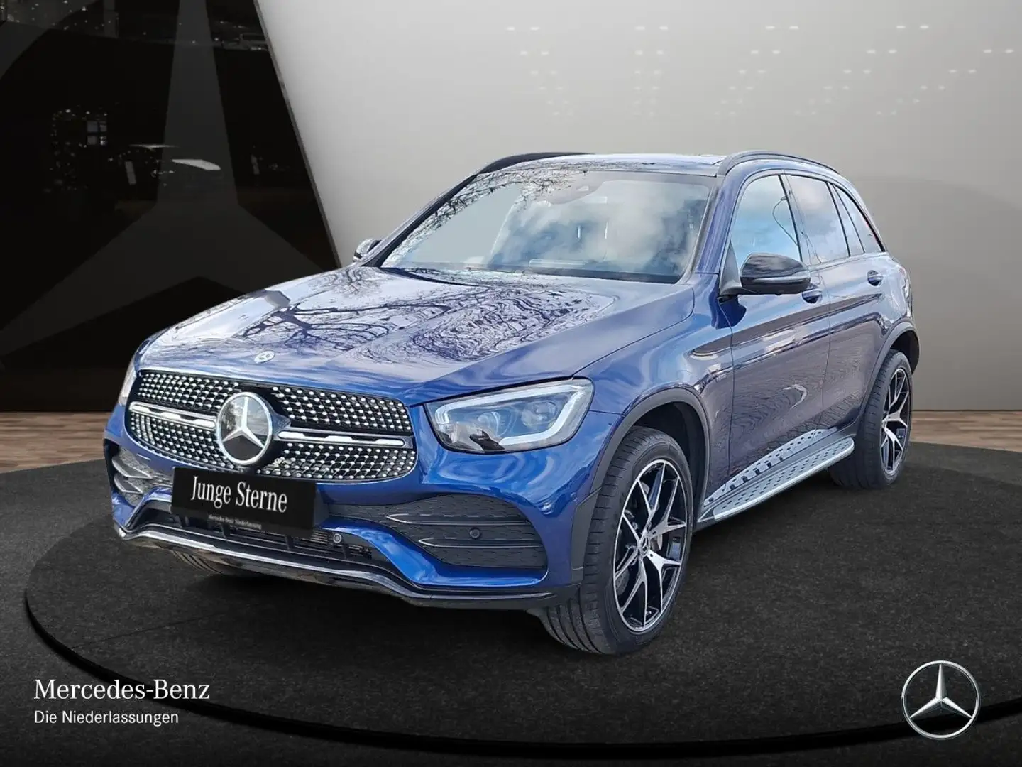 Mercedes-Benz GLC 300 e 4M AMG+NIGHT+PANO+360+MULTIBEAM+FAHRASS Blau - 2