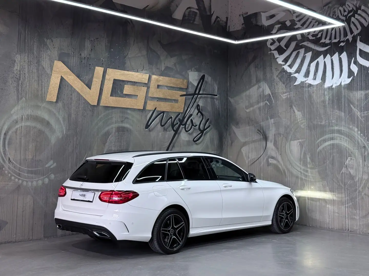 Mercedes-Benz C 200 d T-Modell AMG LINE GARANTIE 06/28 NIGHTPAKET Weiß - 2