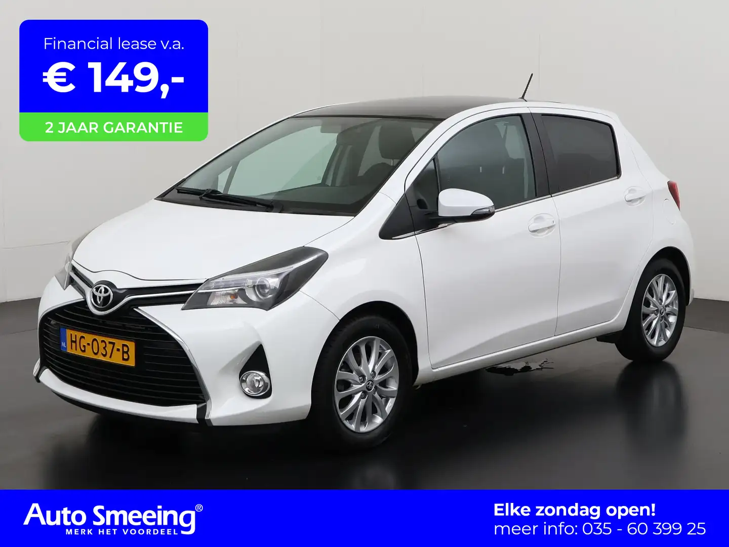 Toyota Yaris 1.3 VVT-i Style | Panoramadak | Camera | Navigatie Wit - 1