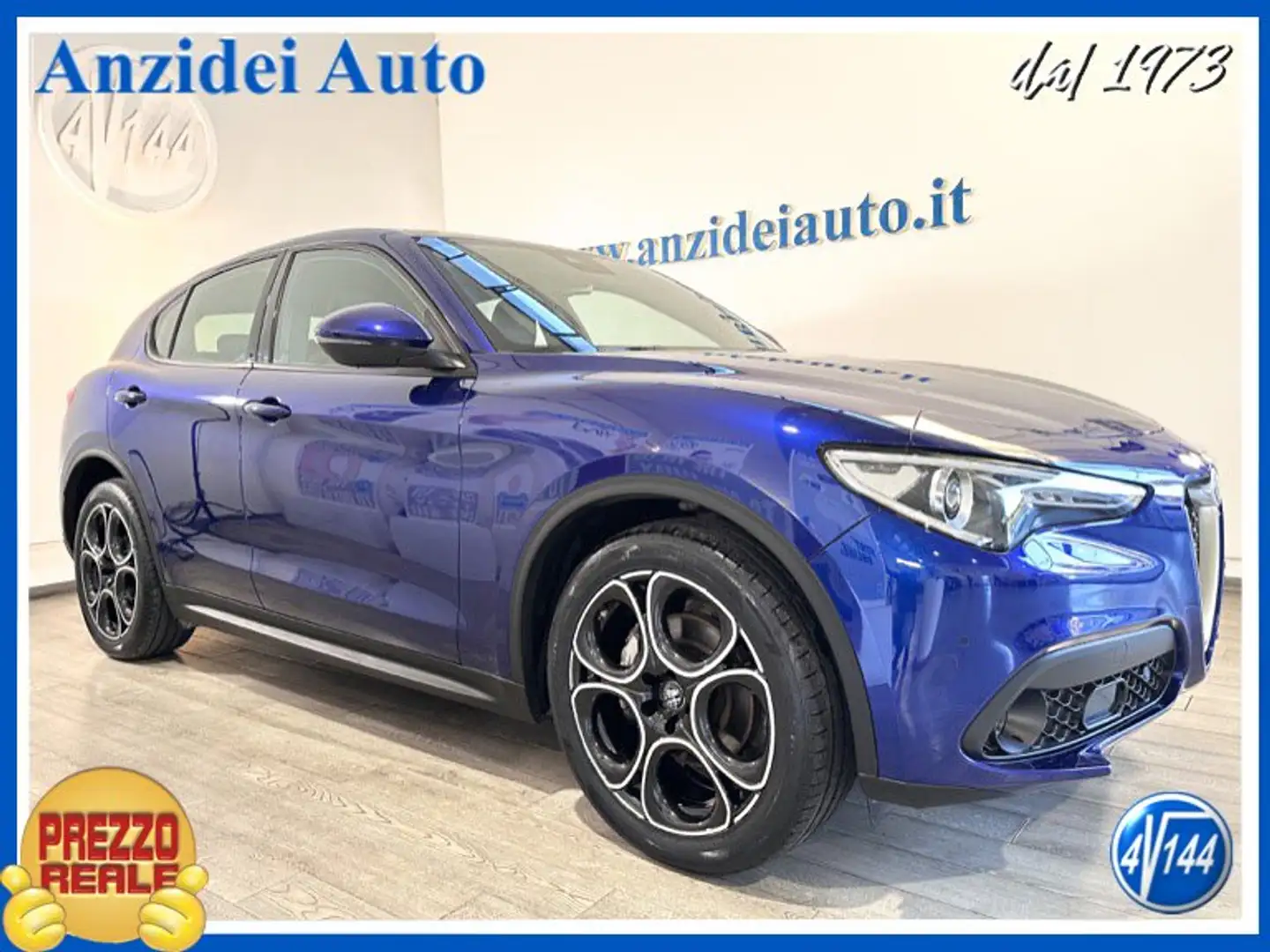 Alfa Romeo Stelvio 2.2 Turbodiesel 160 CV AT8 RWD Business Blu/Azzurro - 1
