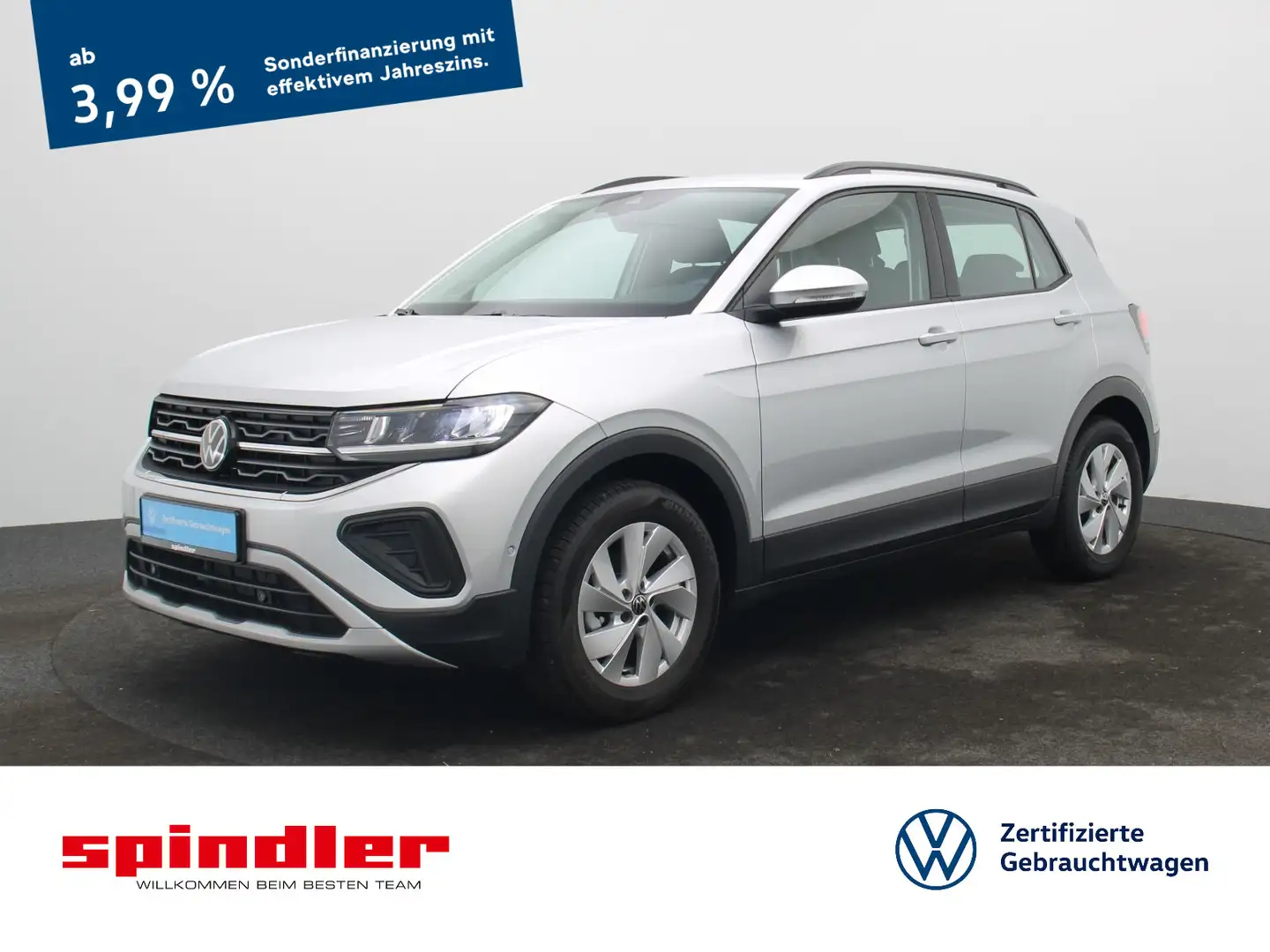 Volkswagen T-Cross Life 1.0 TSI / Navi, App, IQ.Drive, LED Silber - 1